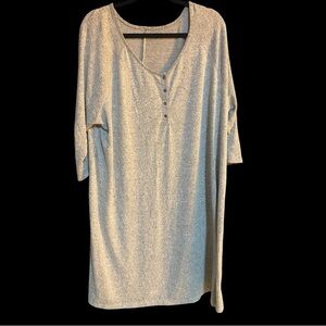 Women’s Plus Size Comfy Gray Marl Swing Dress.  Size 3X